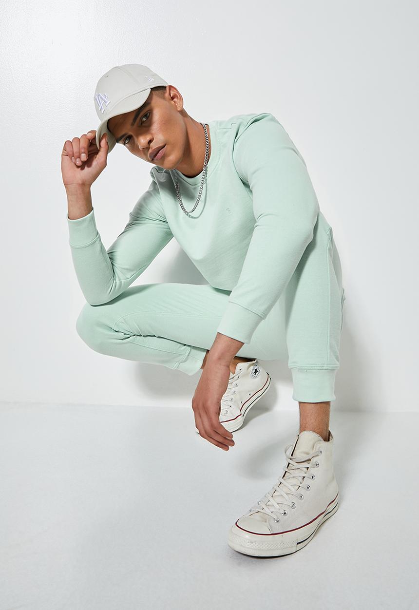 Superbalist - Brewer crew neck sweat - dusty blue