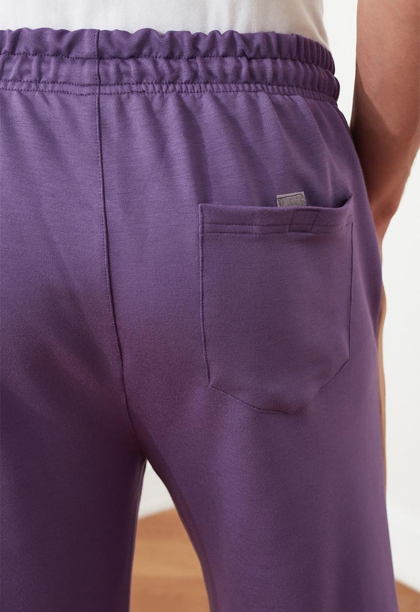 Trendyol - Colour block side stripe shorts - purple
