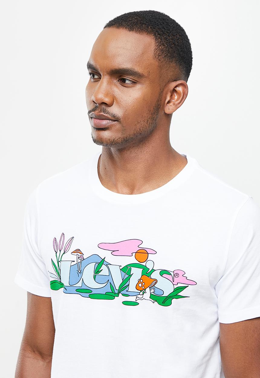 Levi’s® - Graphic crewneck tee mv logo pond bright - white 