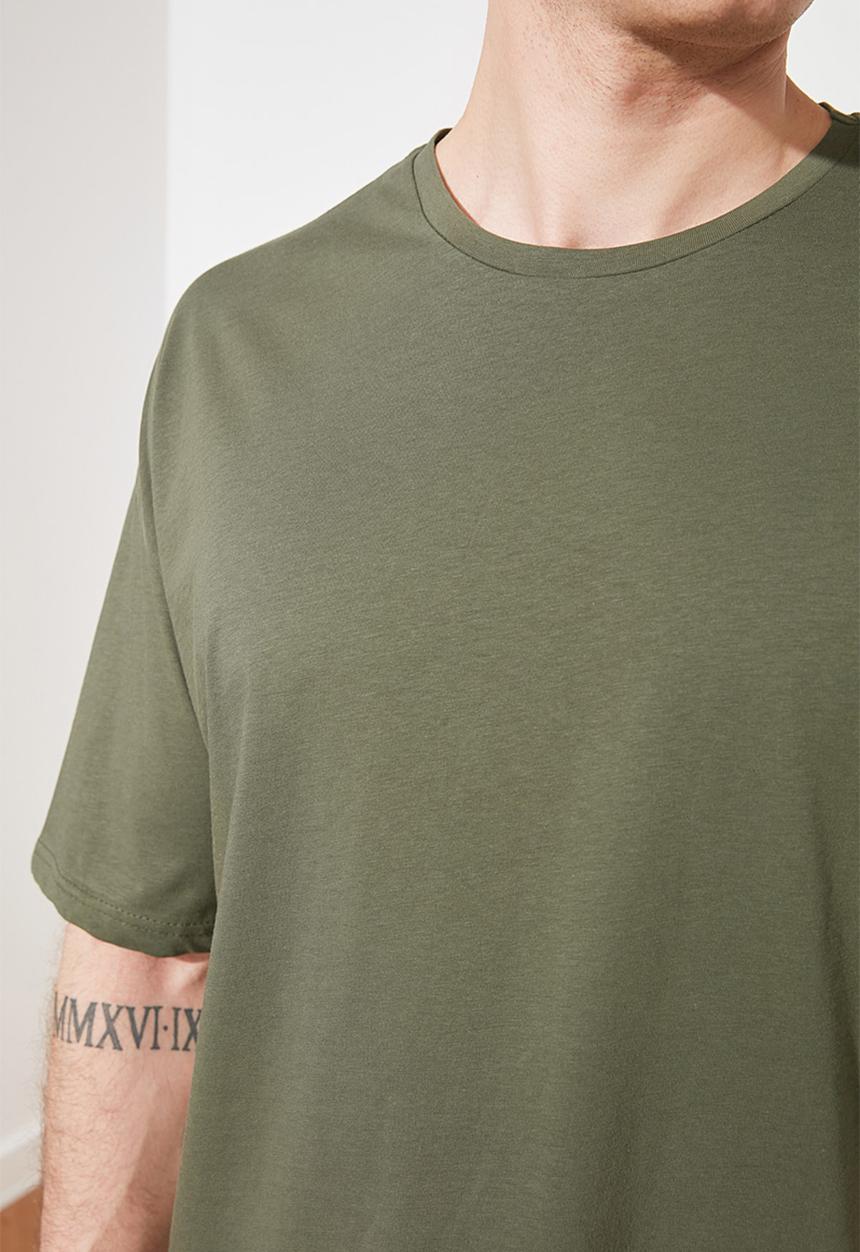 Trendyol - Tony plain short sleeve tee - khaki