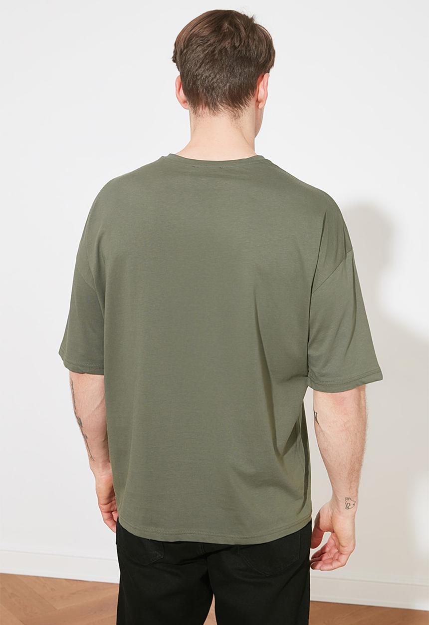 Trendyol - Tony plain short sleeve tee - khaki