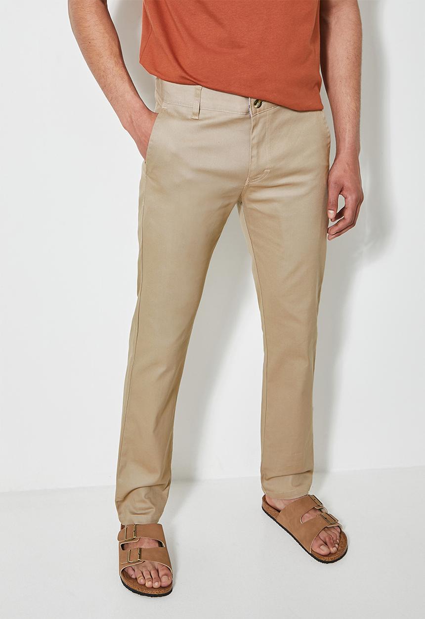 Superbalist - Caleb slim chino - stone