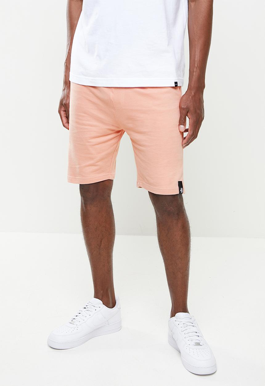 Flyersunion - Mens-fleece knit short - misty rose