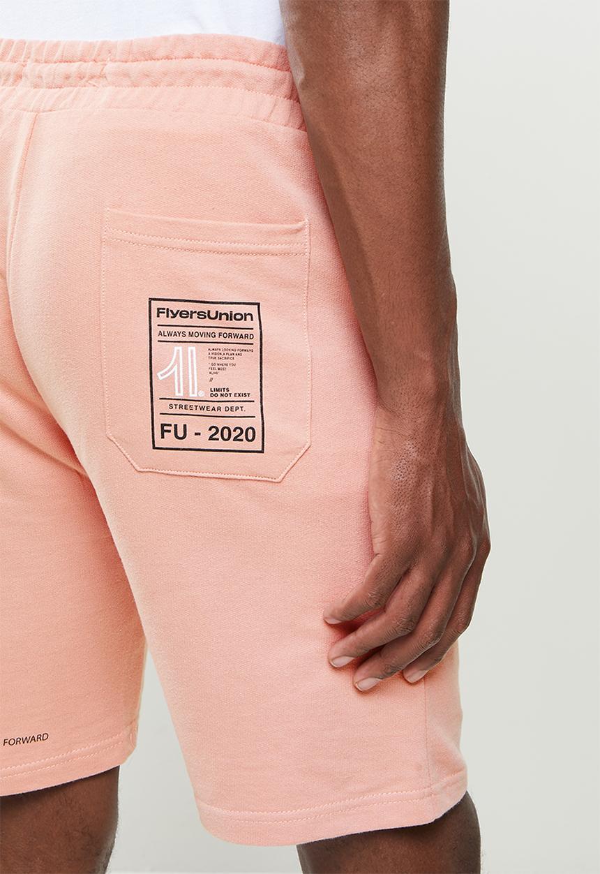Flyersunion - Mens-fleece knit short - misty rose