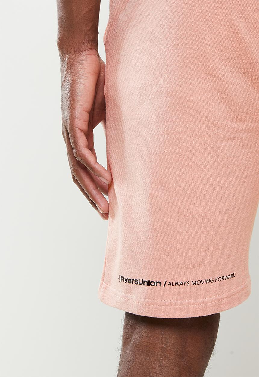 Flyersunion - Mens-fleece knit short - misty rose