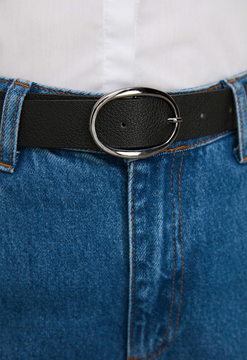 Trendyol - 2 pack oval belts - brown/black
