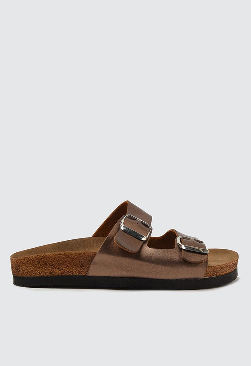 Trendyol - Double buckle slide - rose