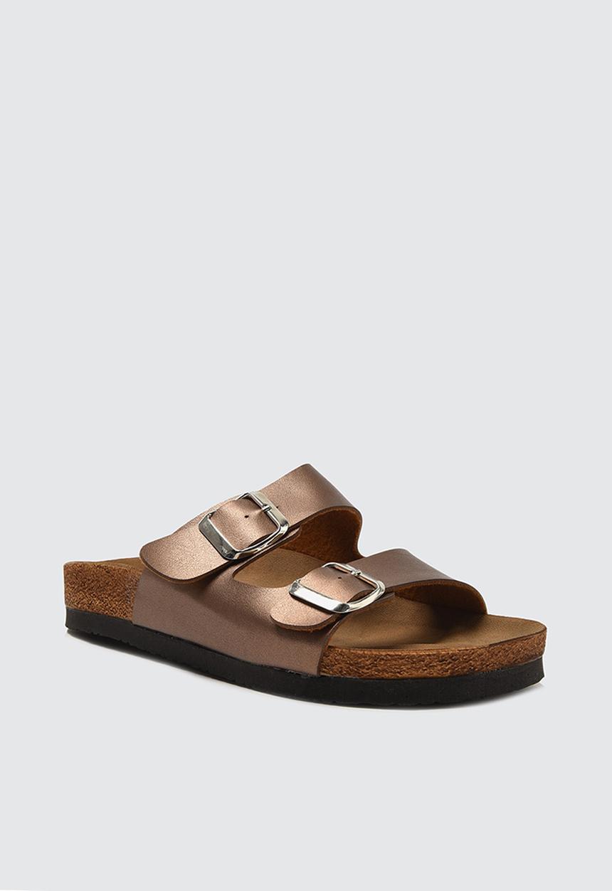 Trendyol - Double buckle slide - rose