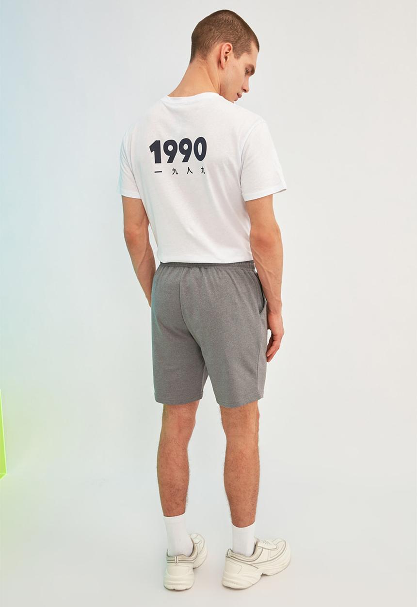 Trendyol - Printed shorts - anthracite