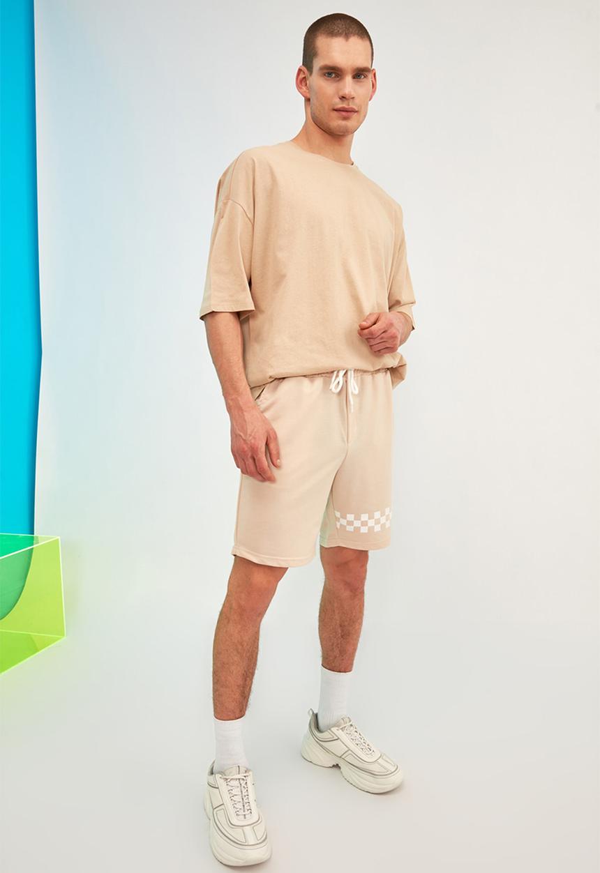 Trendyol - Leg print shorts - beige