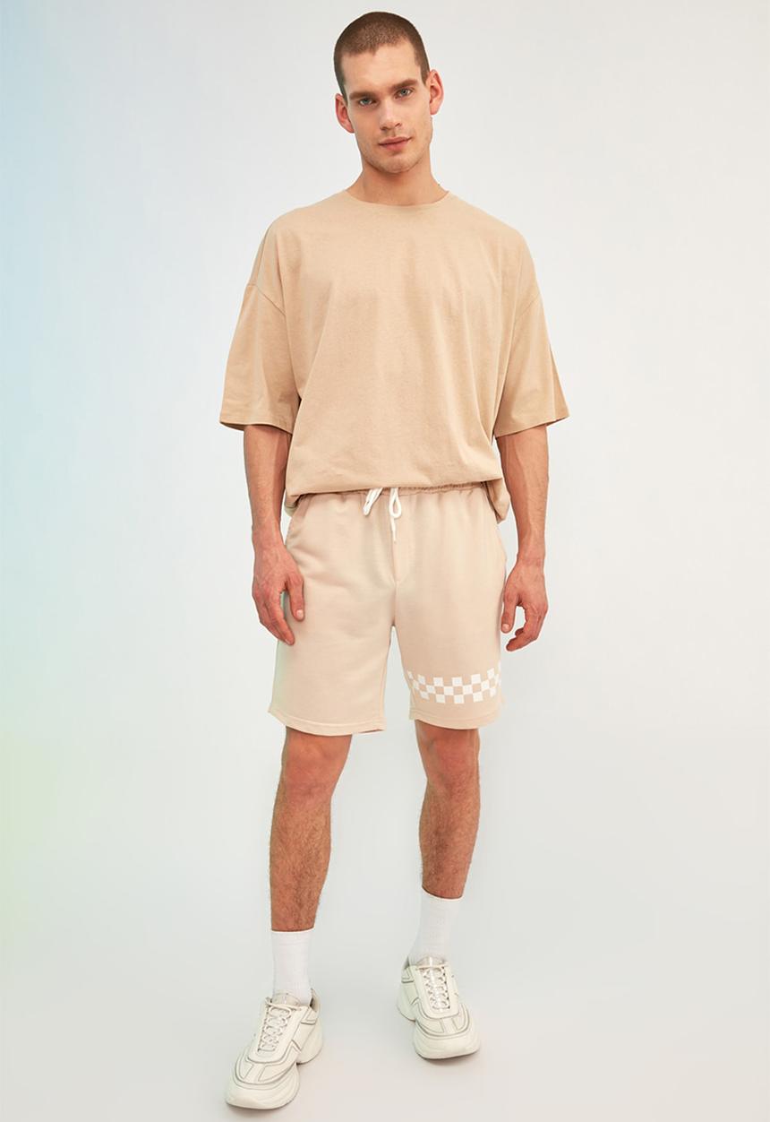Trendyol - Leg print shorts - beige
