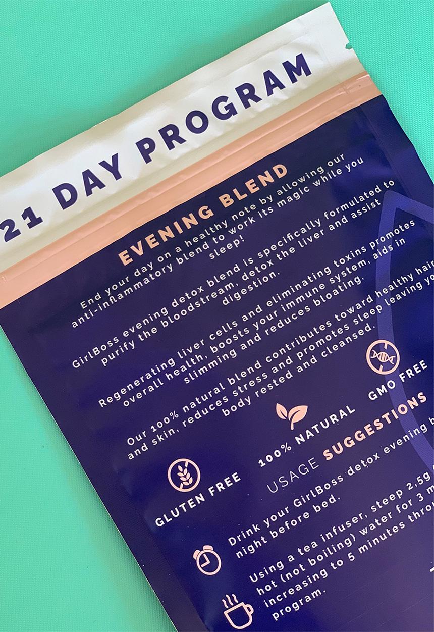 GIRLBOSS HEALTH - 21 Day Detox Tea - Evening Blend