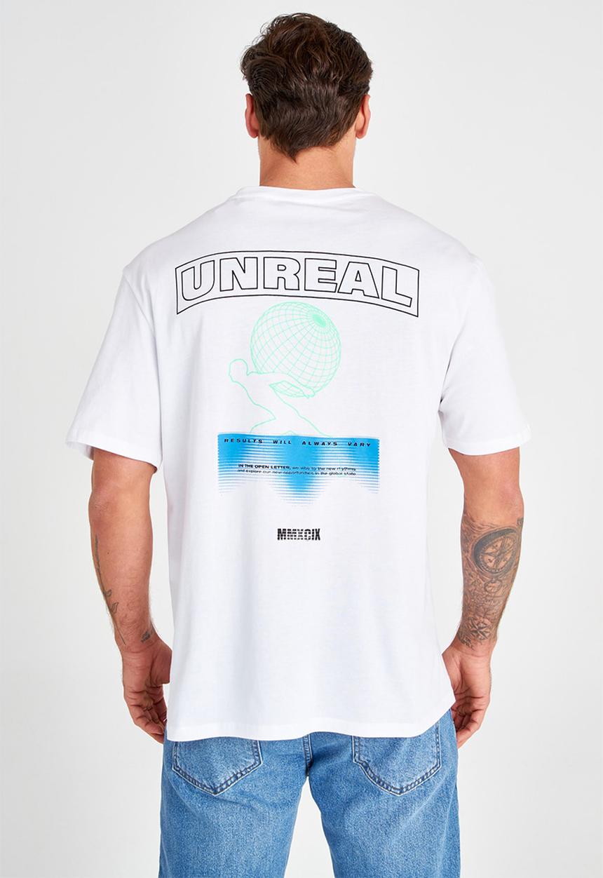 Trendyol - Sizwe back printed short sleeve tee - white