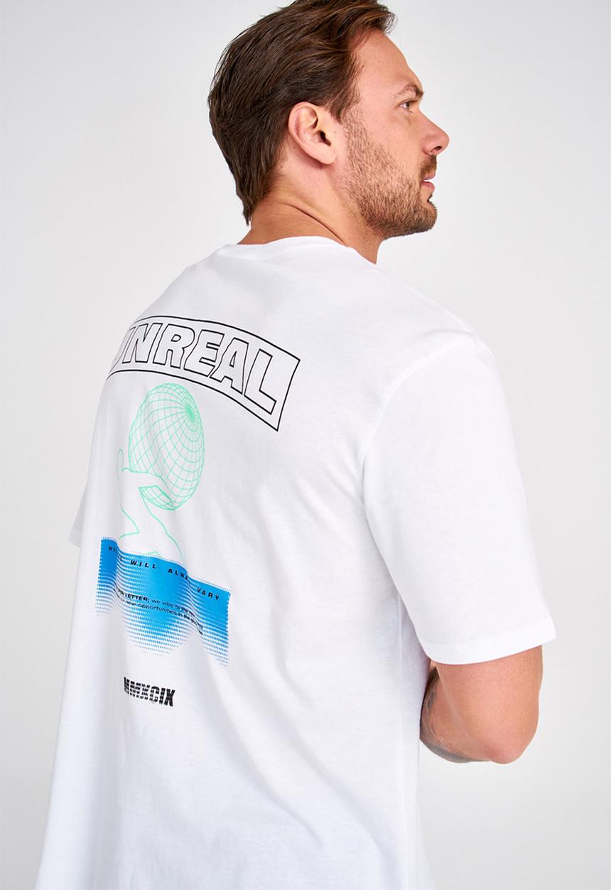 Trendyol - Sizwe back printed short sleeve tee - white
