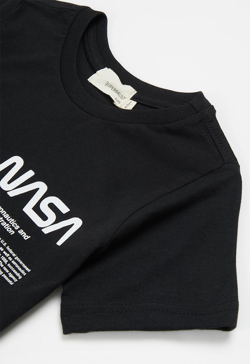 Superbalist Kids - Yb nasa short sleeve tee - black
