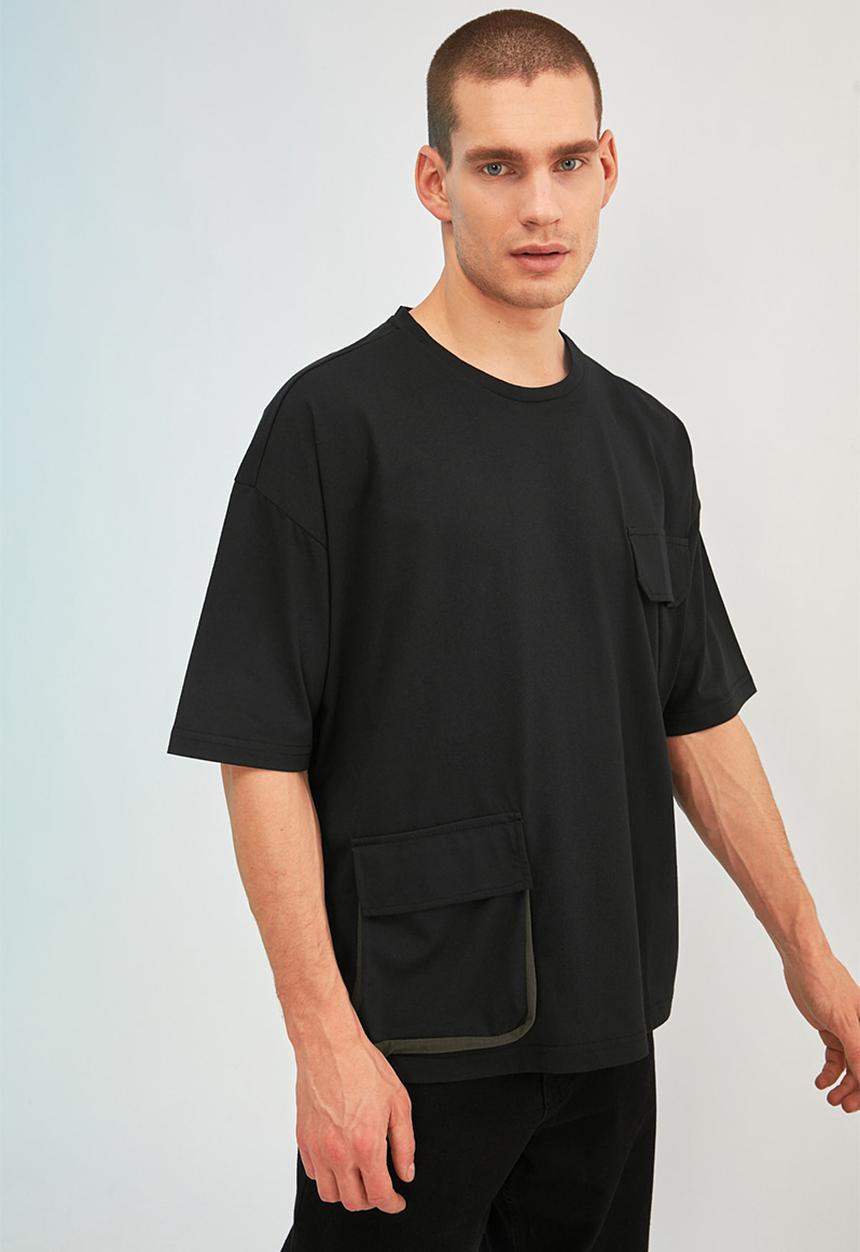 Trendyol - Utility short sleeve tee - black