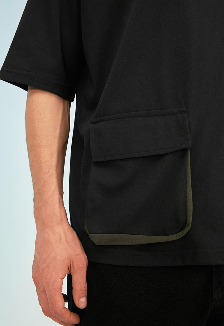 Trendyol - Utility short sleeve tee - black