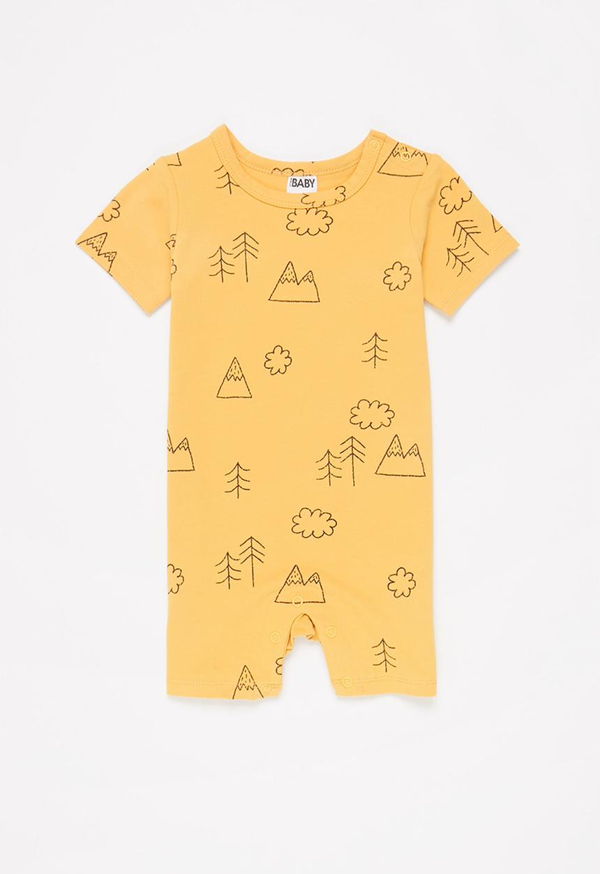 Cotton On - The short sleeve romper - vintage honey