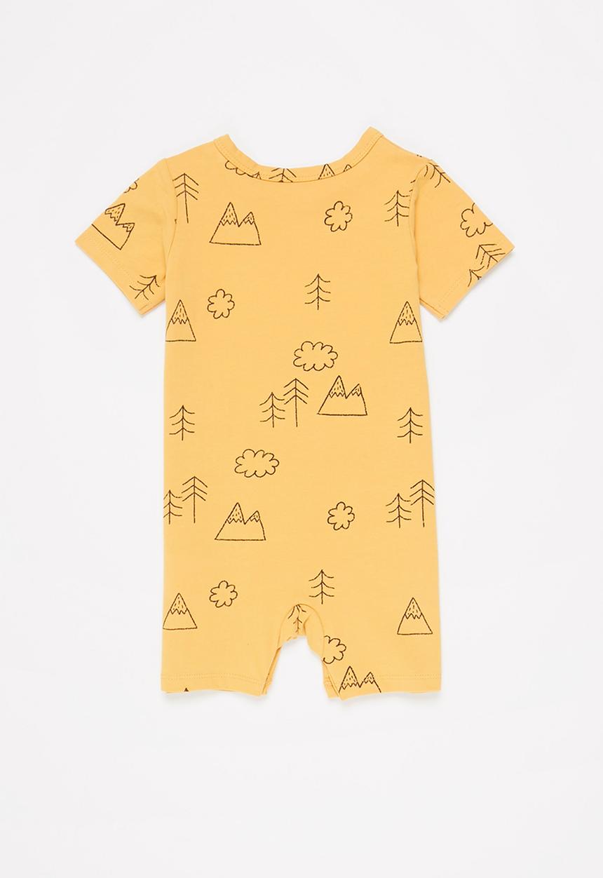 Cotton On - The short sleeve romper - vintage honey