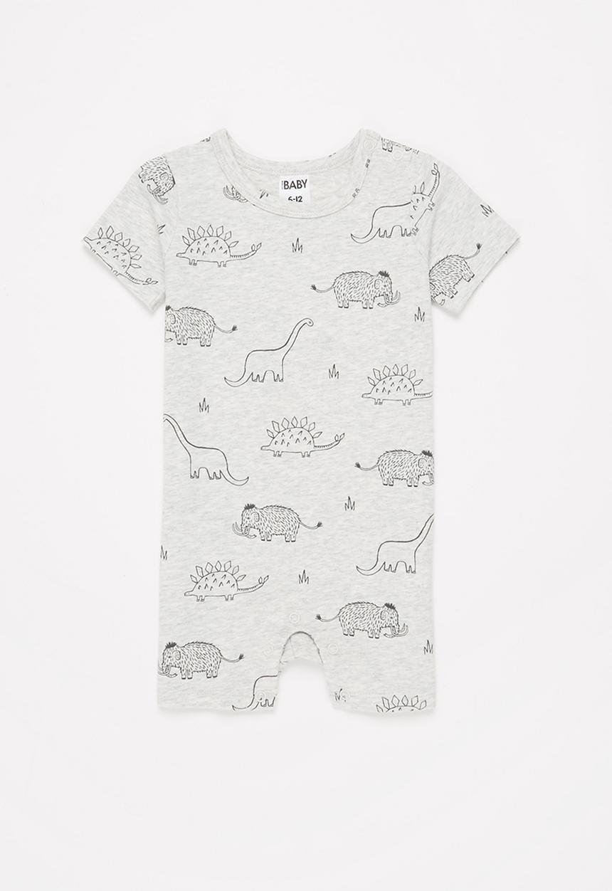 Cotton On - The short sleeve romper - cloud marle