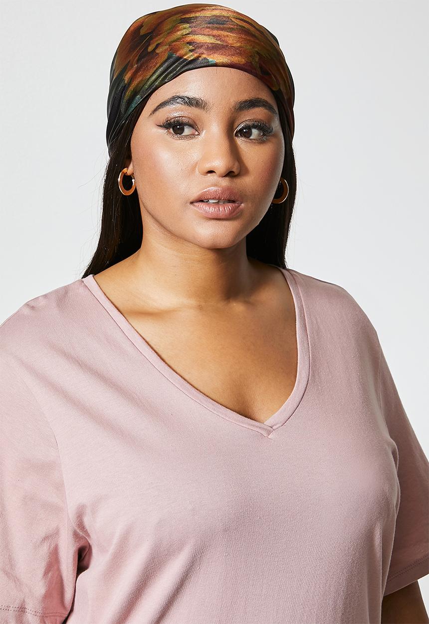 Superbalist - V-neck tiered midi dress - bark