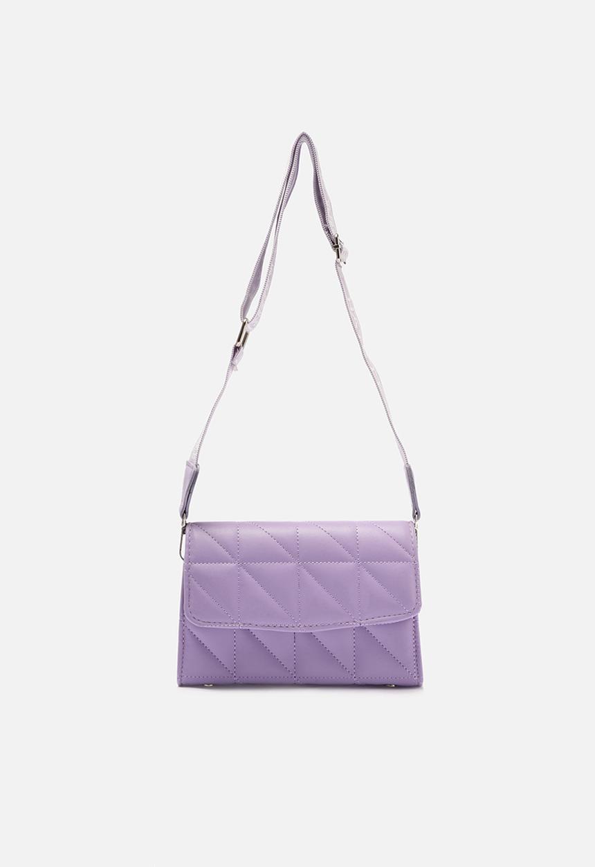 Trendyol - Diamond embossed shoulder bag - lilac