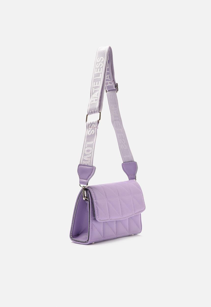 Trendyol - Diamond embossed shoulder bag - lilac