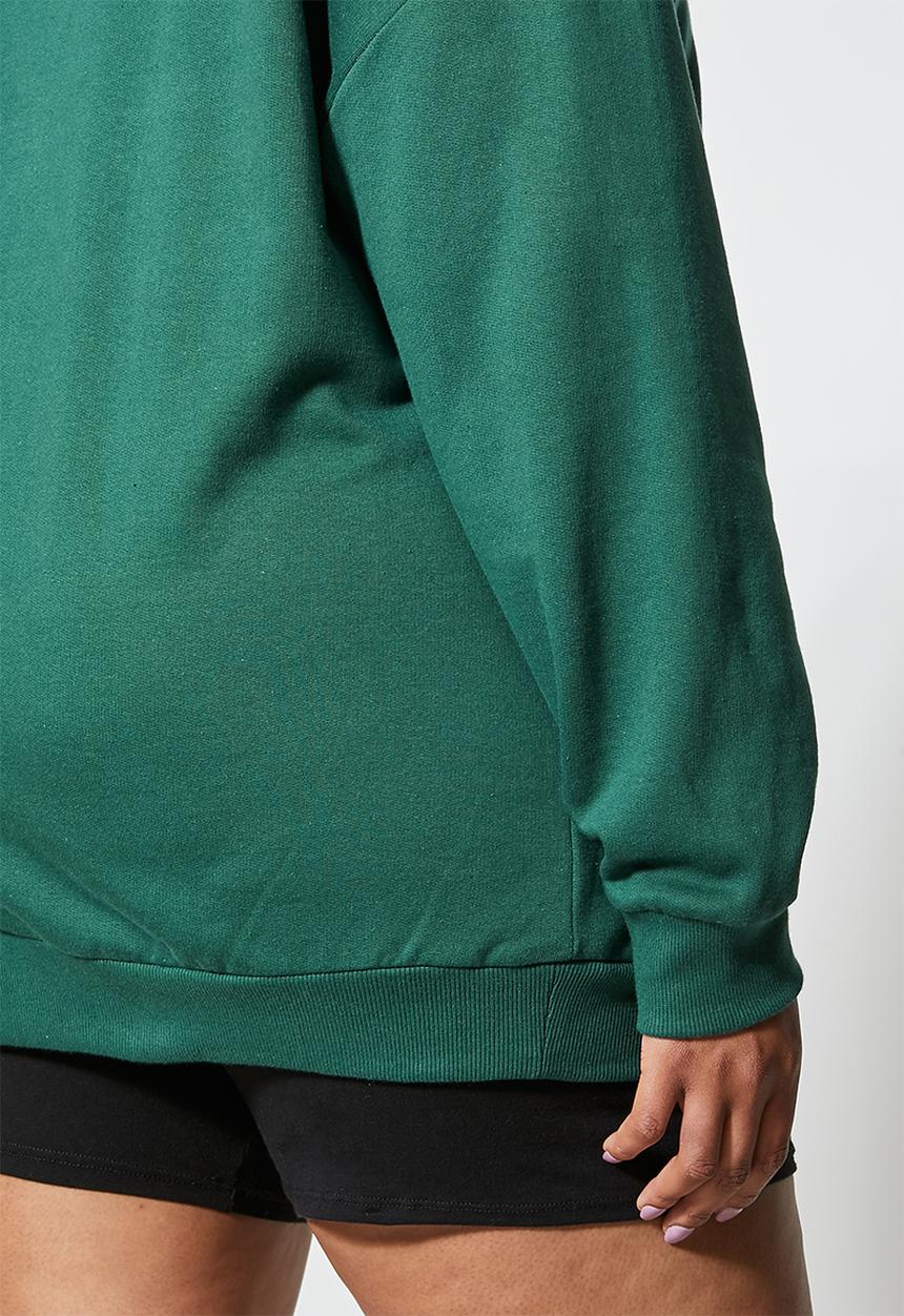 Superbalist - Funnel neck sweat - deep green