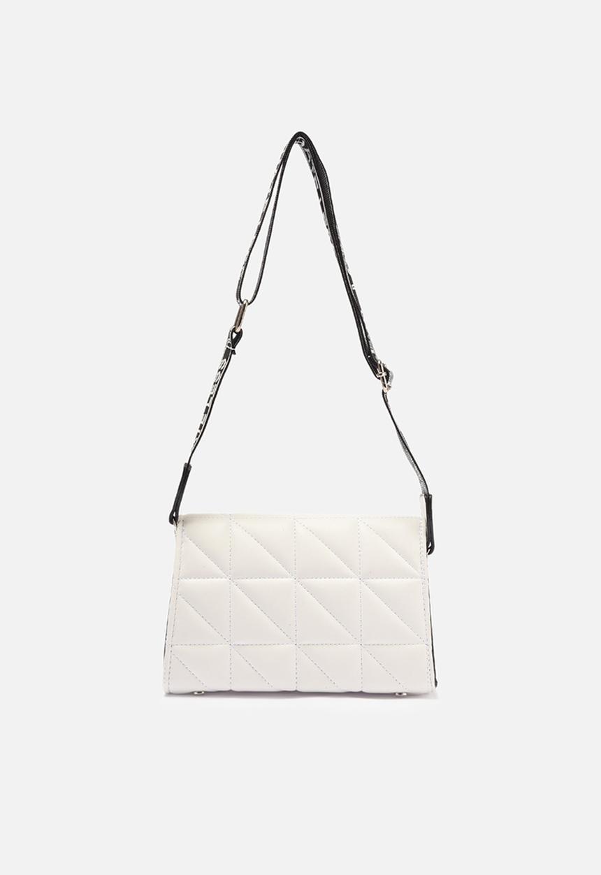 Trendyol - Diamond embossed shoulder bag - white