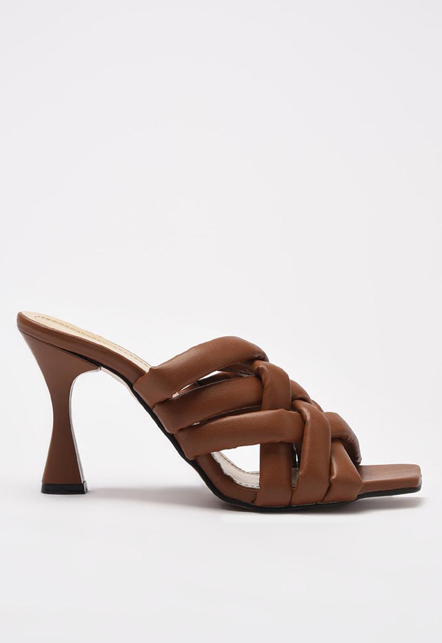 Trendyol - Woven mule heel - tobacco
