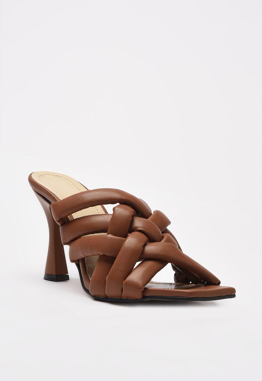 Trendyol - Woven mule heel - tobacco