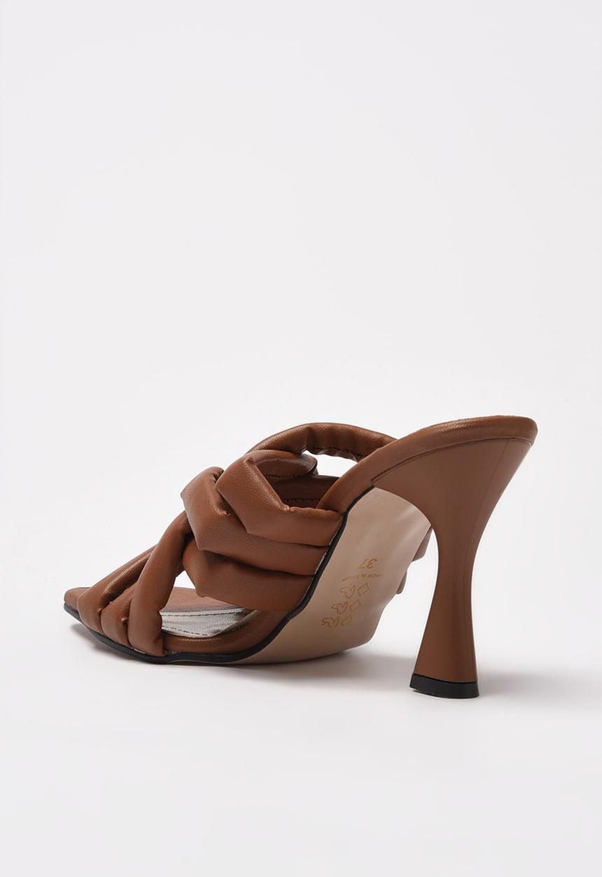 Trendyol - Woven mule heel - tobacco