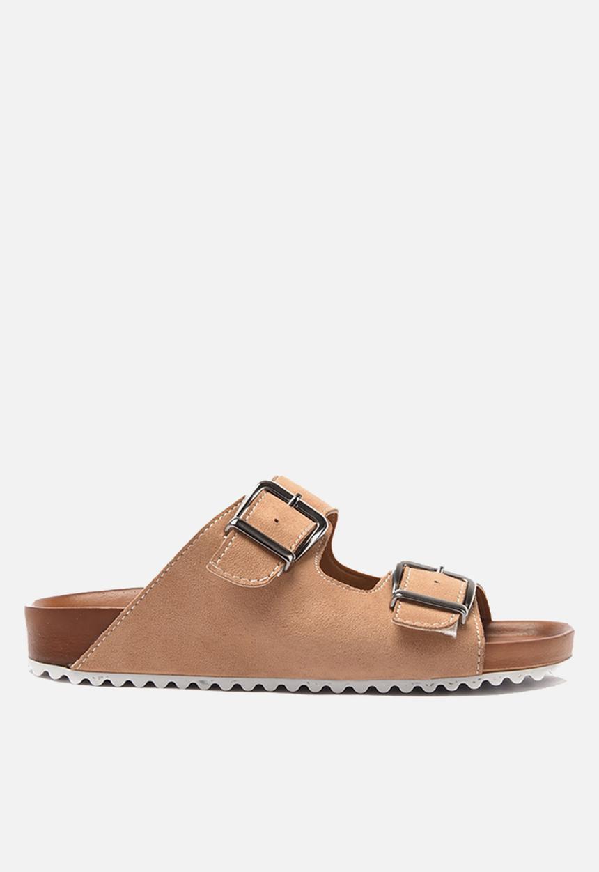 Trendyol - Double big buckle slide - stone