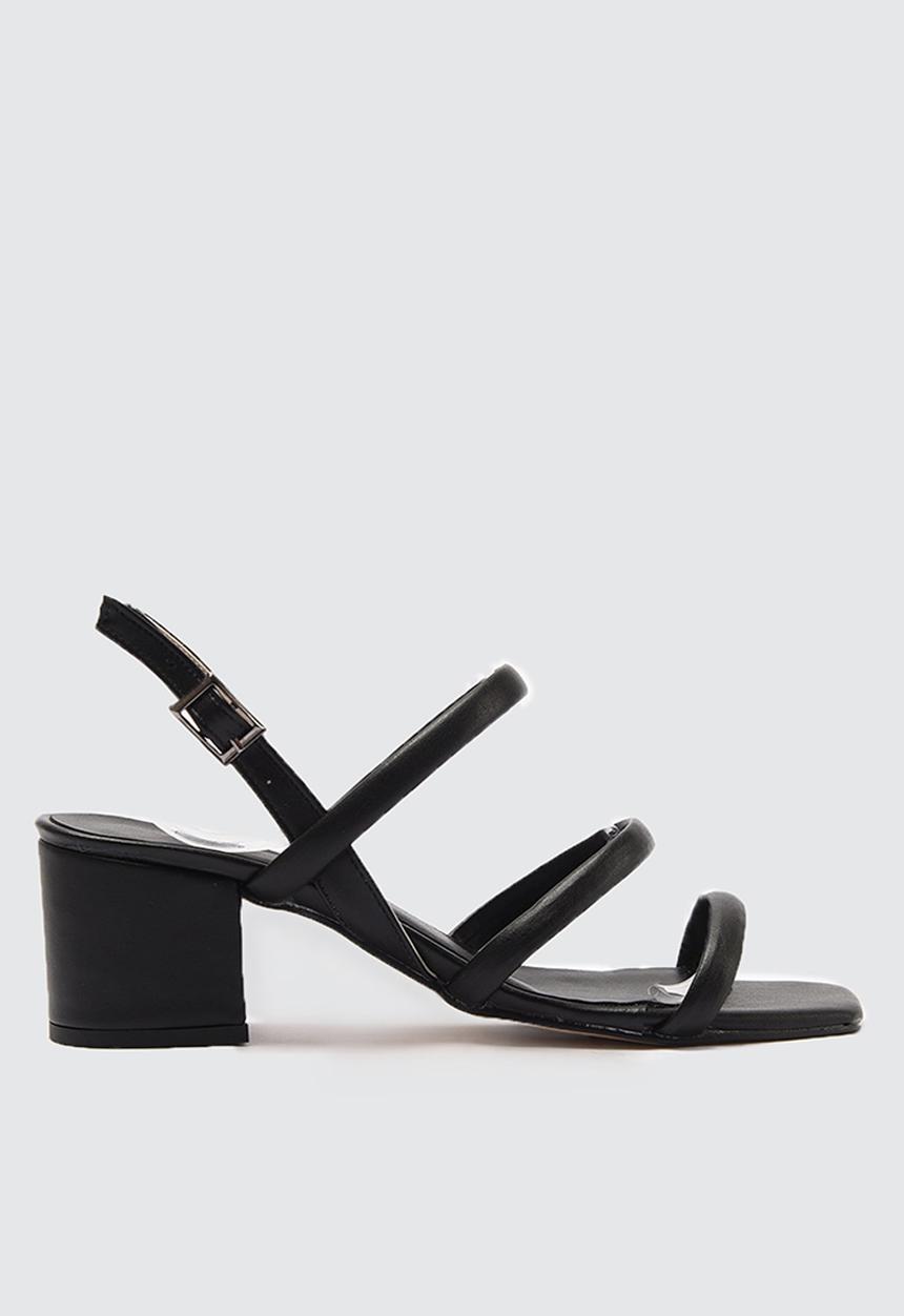 Trendyol - Strappy slingback block heel - black