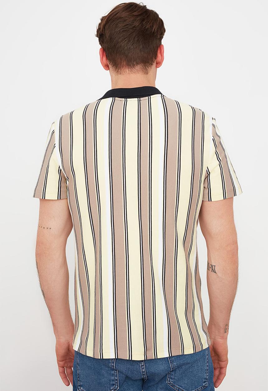 Trendyol - Vert stripe short sleeve golfer - multi-colour