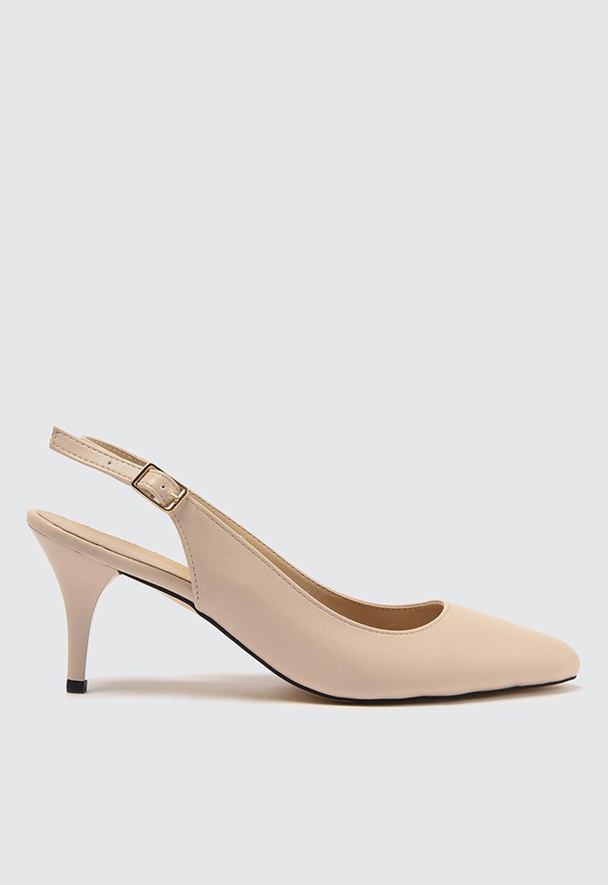 Trendyol - Vamp toe slingback stiletto heel - neutral