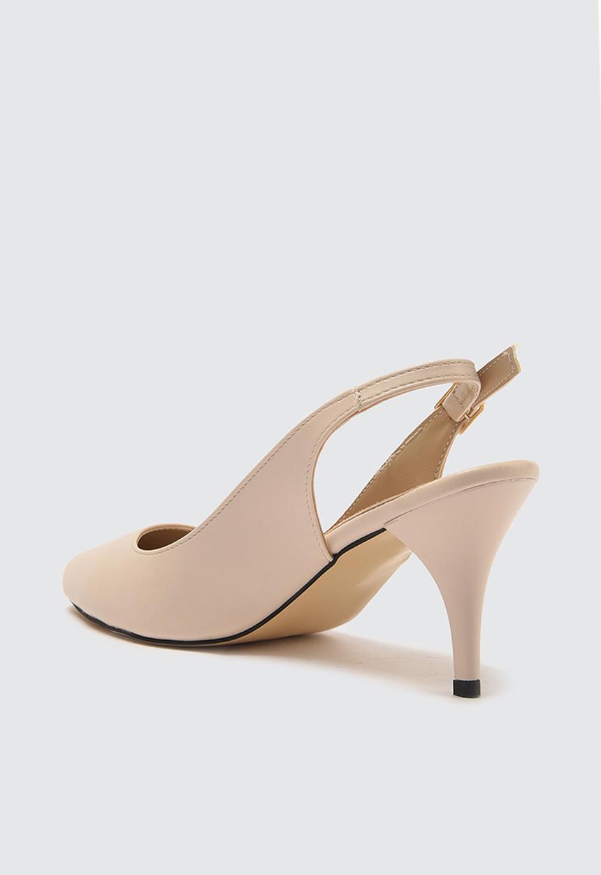Trendyol - Vamp toe slingback stiletto heel - neutral