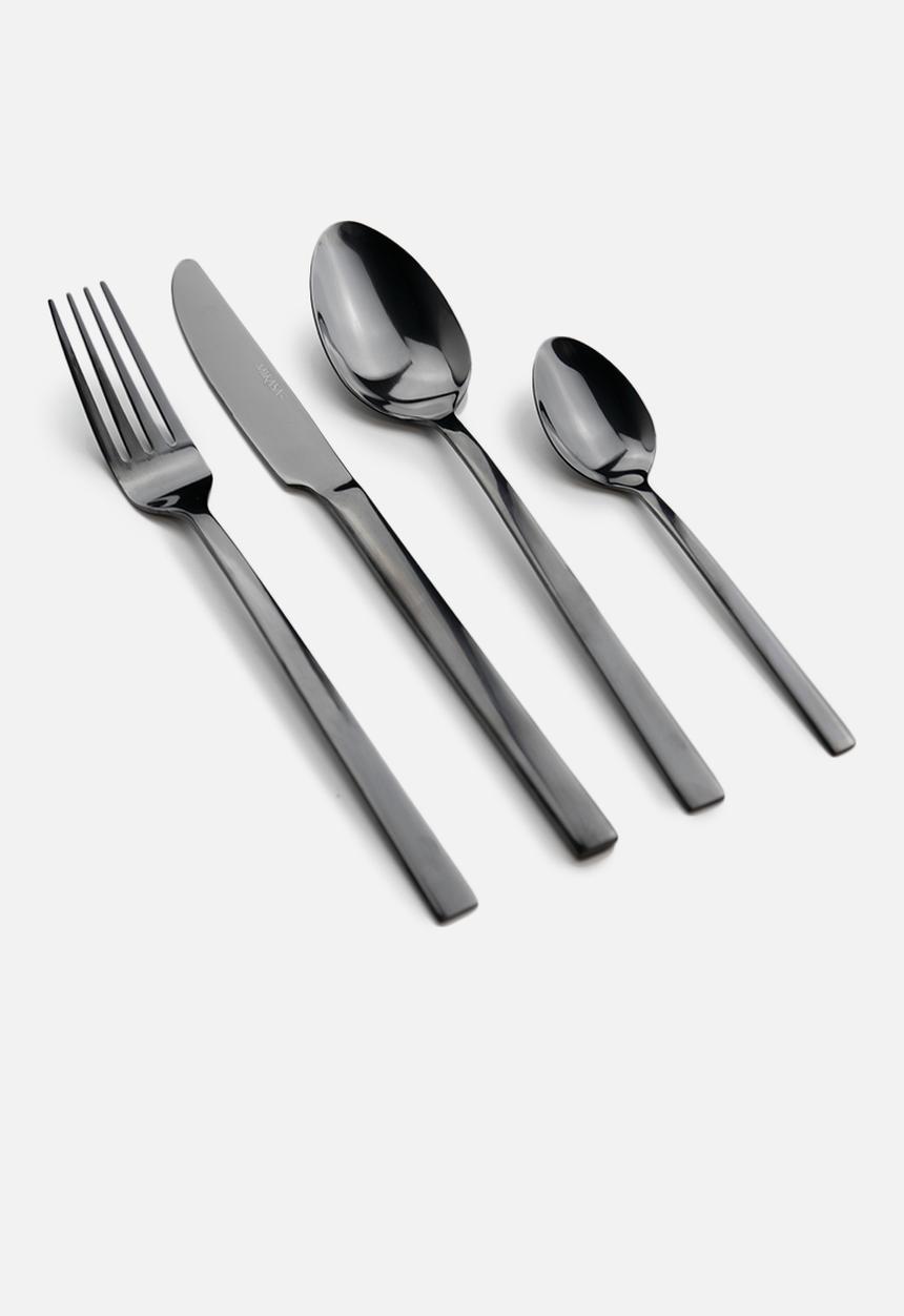 Kitchen Craft - Mikasa ciara diseno 16 piece cutlery - black