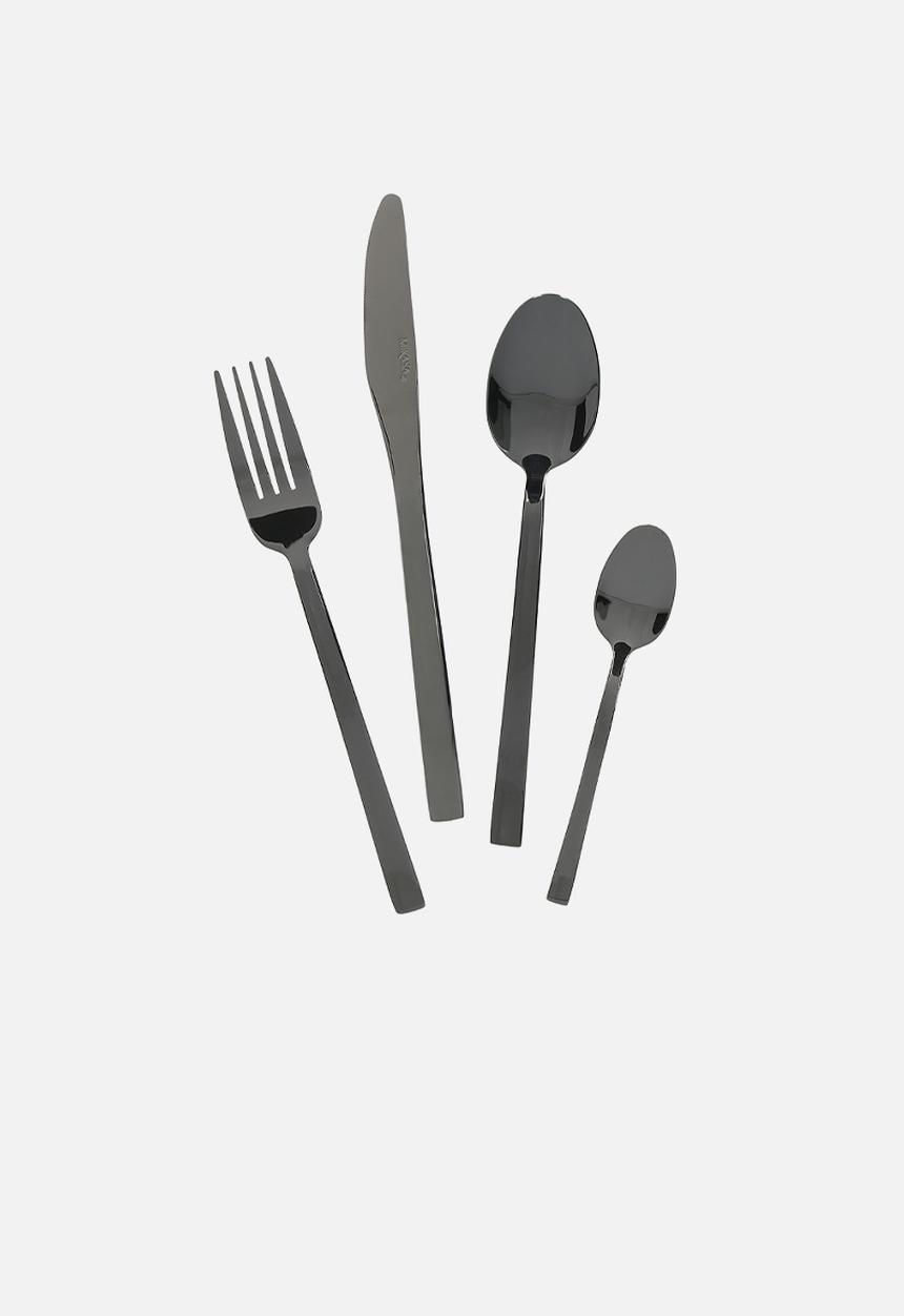 Kitchen Craft - Mikasa ciara diseno 16 piece cutlery - black