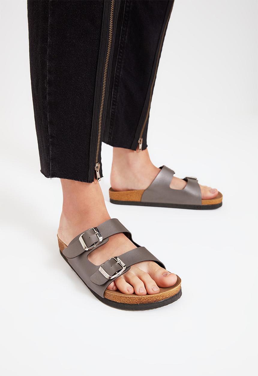 Trendyol - Double buckle slide - platinum