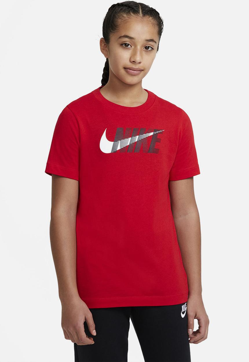 Nike - U nsw tee nike swoosh - university red/white