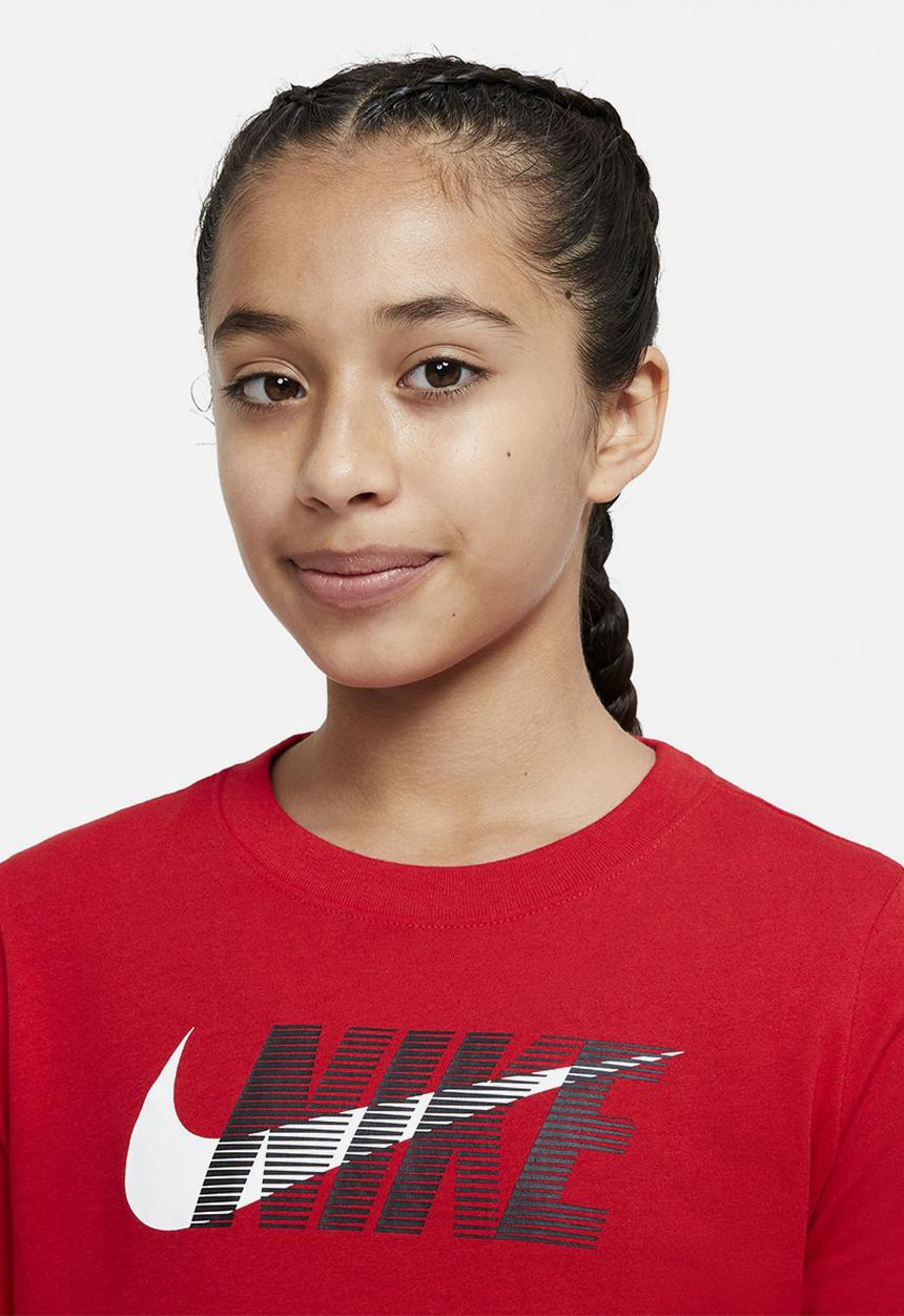 Nike - U nsw tee nike swoosh - university red/white
