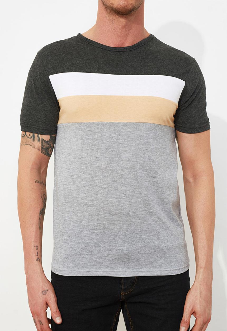 Trendyol - Stripe short sleeve tee - multi 