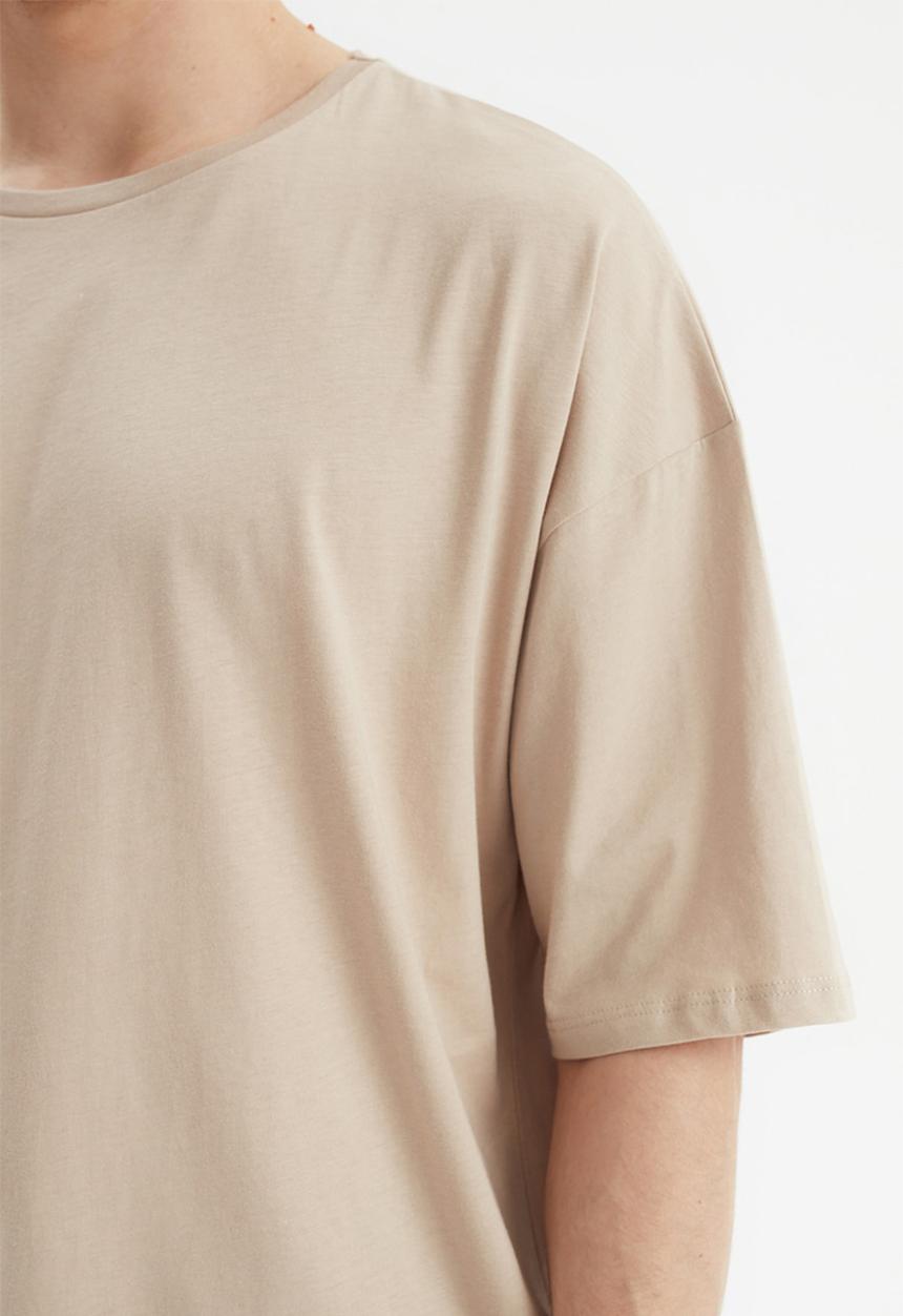 Trendyol - Life is better printed short sleeve tee - stone
