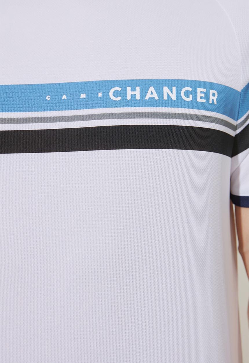 Trendyol - Multi-stripe short sleeve tee - white