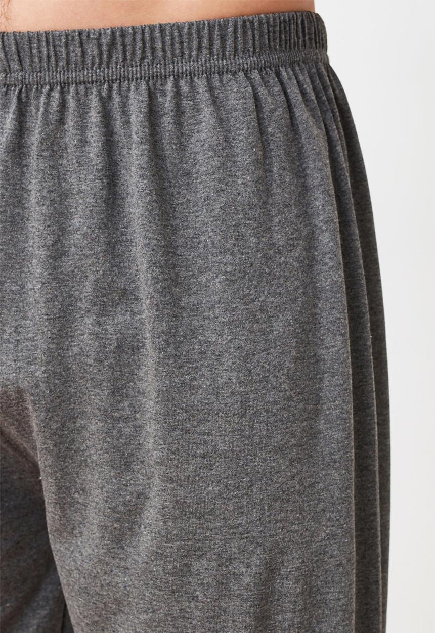 Trendyol - Short sleeve printed top & pants sleep set - dark grey