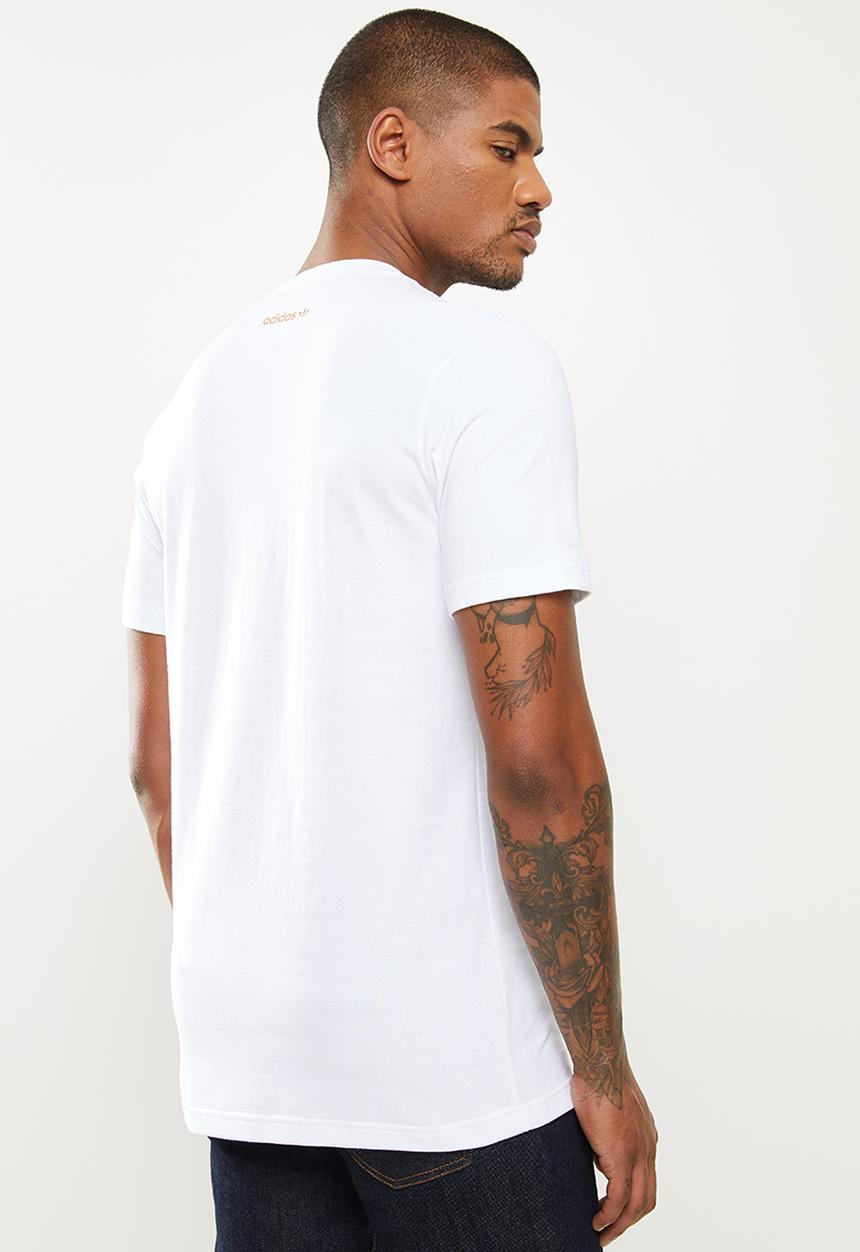 adidas Originals - Deco trefoil te - white