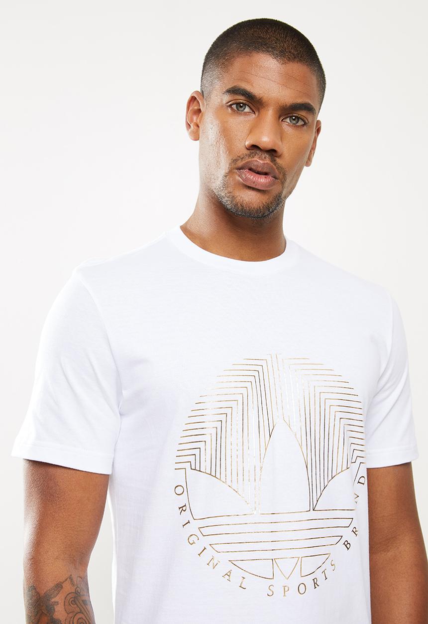 adidas Originals - Deco trefoil te - white