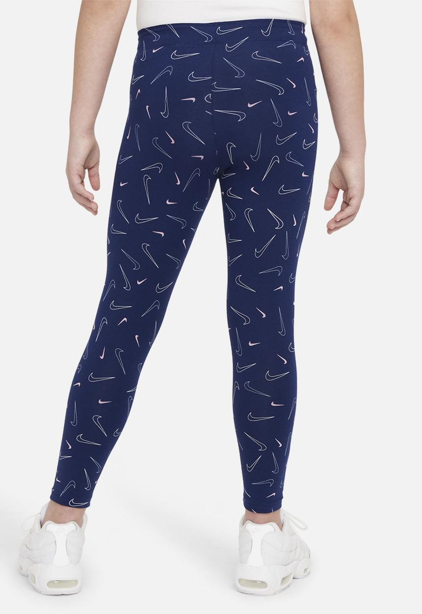 Nike - G nsw favorites aop legging  - blue void/white