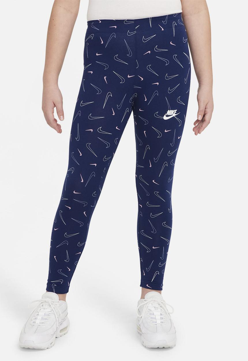 Nike - G nsw favorites aop legging  - blue void/white